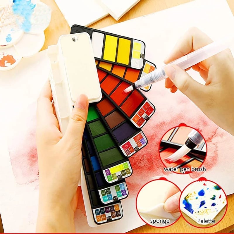 2023 Xmas Sale🔥49% OFF -- Handy Watercolor Travel Kit