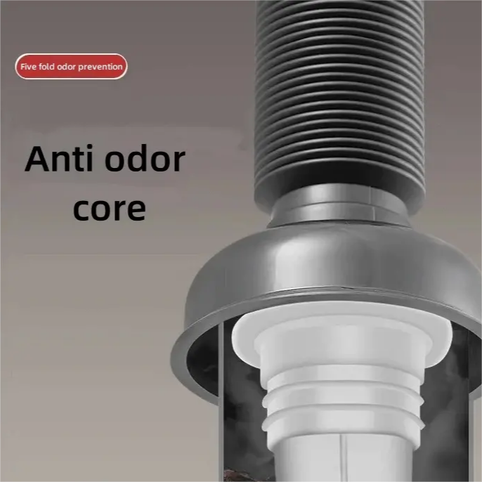 Universal Rotation of Anti-Odor Anti-Clogging Sewer Pipes