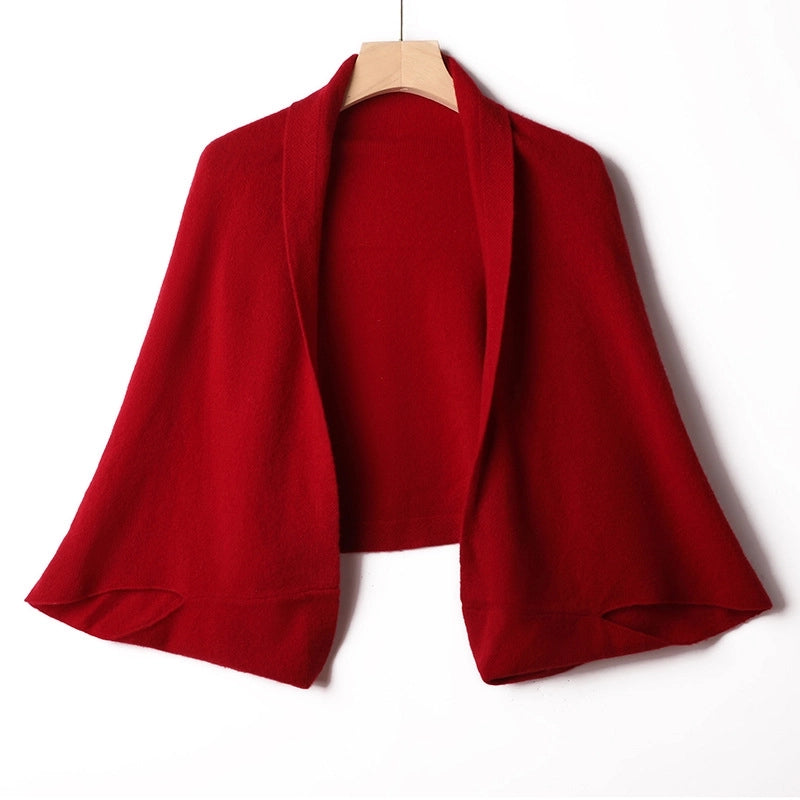 Cashmere Shawl Scarf Women's Autumn And Winter Warm Scarf Outer Sweater Knitted Cardigan Sweater Coat Top