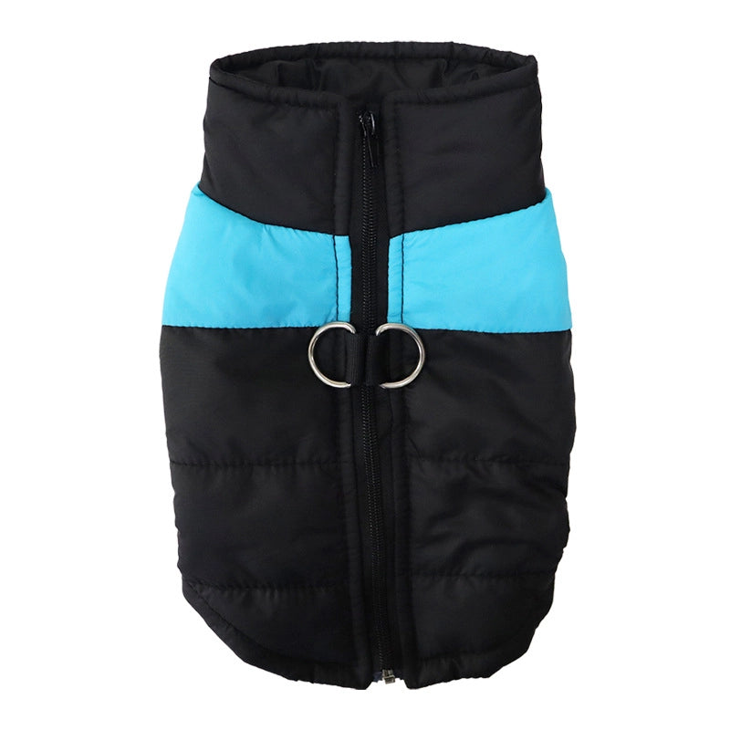 Thickened Autumn/winter Dog Clothes Pet Skiing Jacket Windproof Winter Cotton Vest Seasonal Assault Clothing