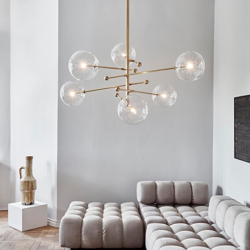 Dana 6 | Brass Modern Chandelier