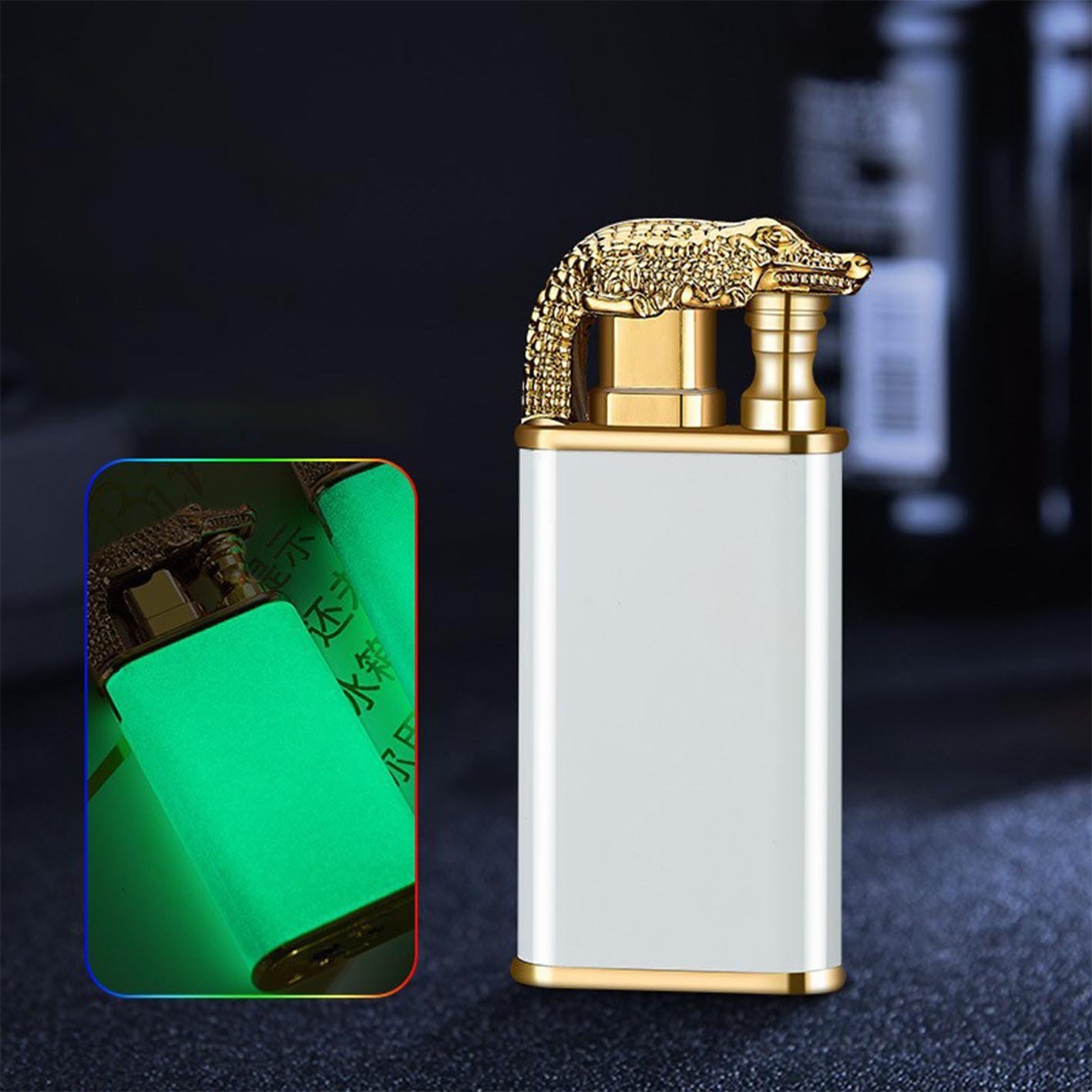 🔥  49% OFF🔥Double fire switch direct punch metal lighter