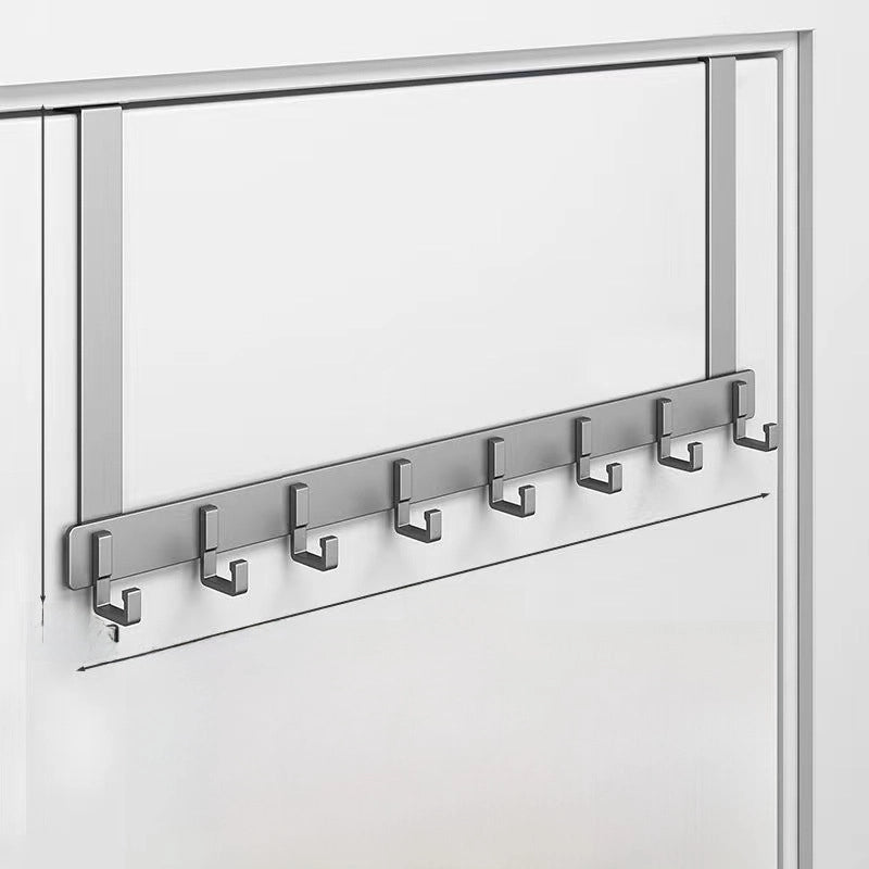 Hook Behind The Door Without Punching Hangers Clothes Storage Rack For Clothes Entry Door Upper Hanging Frame Wall Hanging Clothes Hook Door Back Type