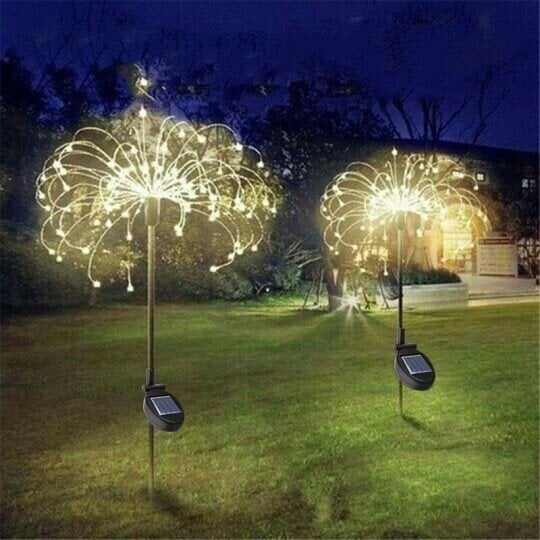 49% OFF Waterproof Solar Garden Fireworks LED Light