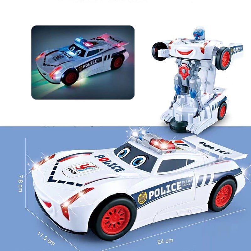 🎁Christmas Hot Sale 49% OFF🔥Electric Universal Deformation Police Toy Car🚗