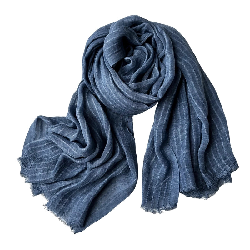 Unisex Sweet Stripe Viscose Fiber Scarf