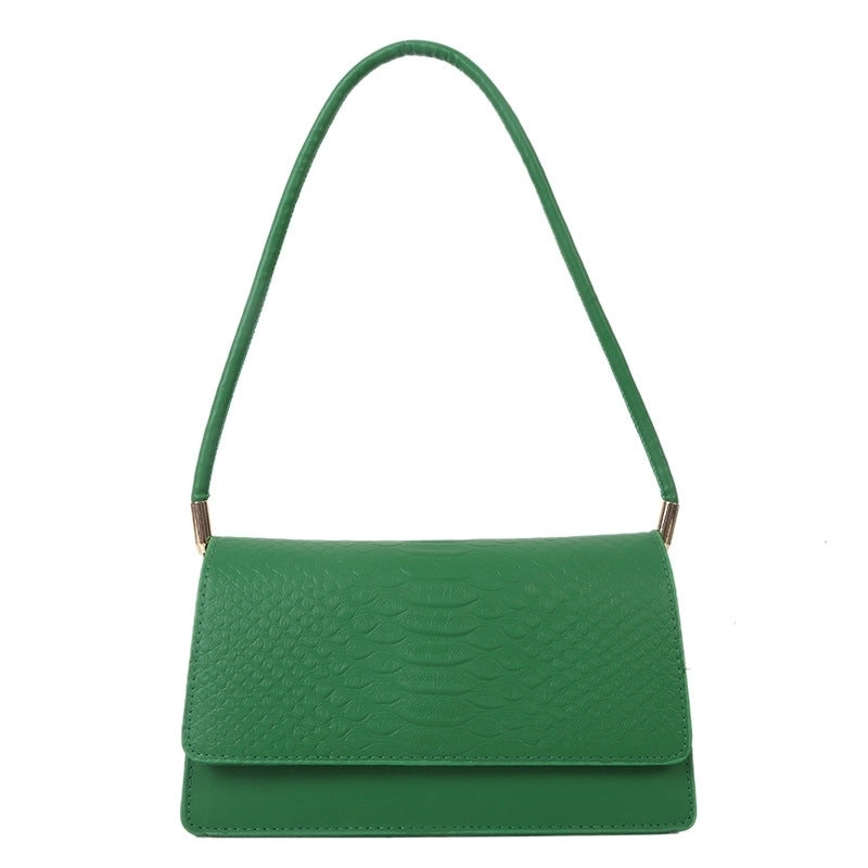 Women's Small Pu Leather Solid Color Streetwear Zipper Underarm Bag