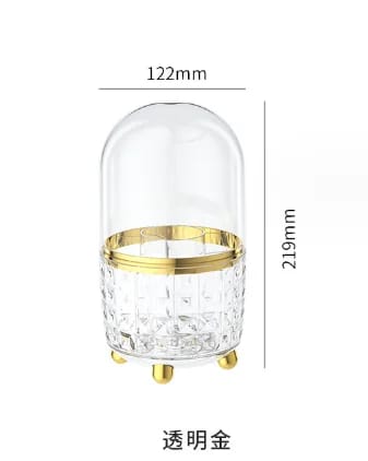 Makeup Brush Holder. 360 Rotating Makeup Brush Organizer. Dustproof Make Up Organizers and Storage