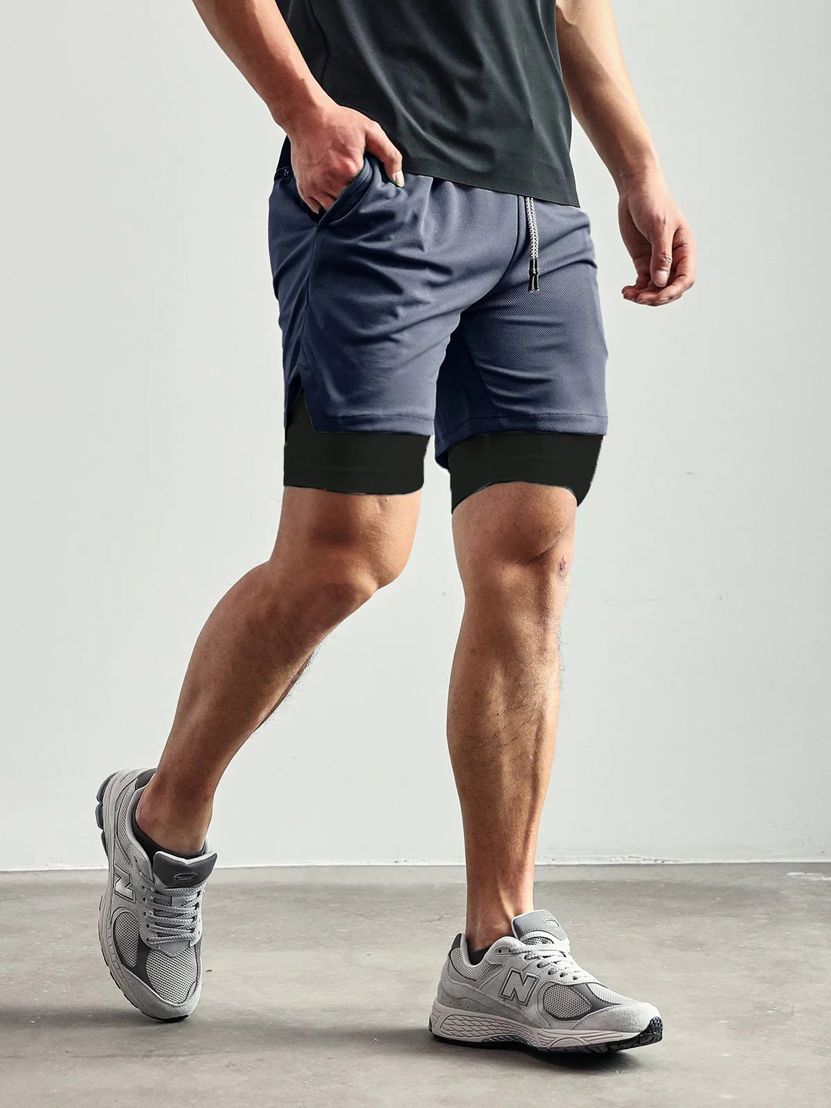 🔥Last day 46% OFF - M's 7 Kinetic Pocket Lined 2 in 1 Mesh Short