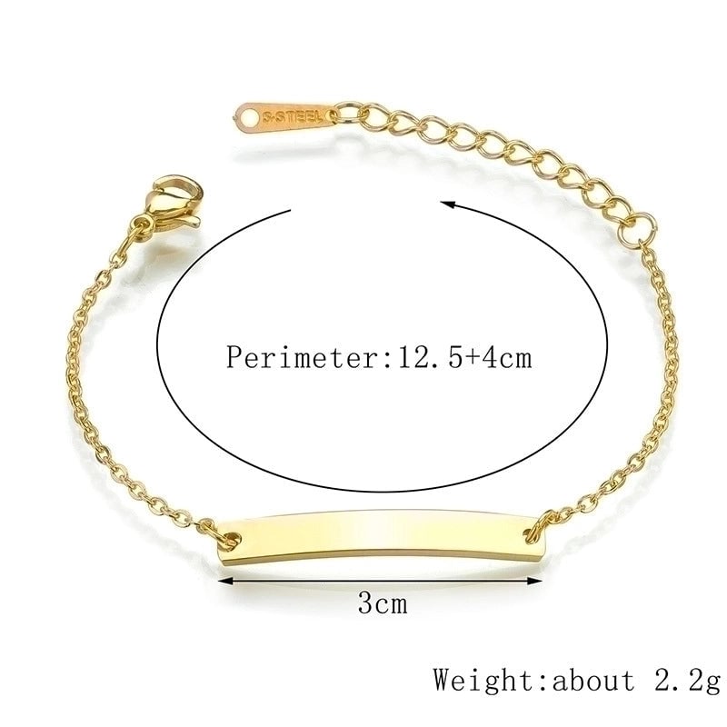 Fashion Geometric 304 Stainless Steel Titanium Steel 18K Gold Plated No Inlaid Bracelets In Bulk