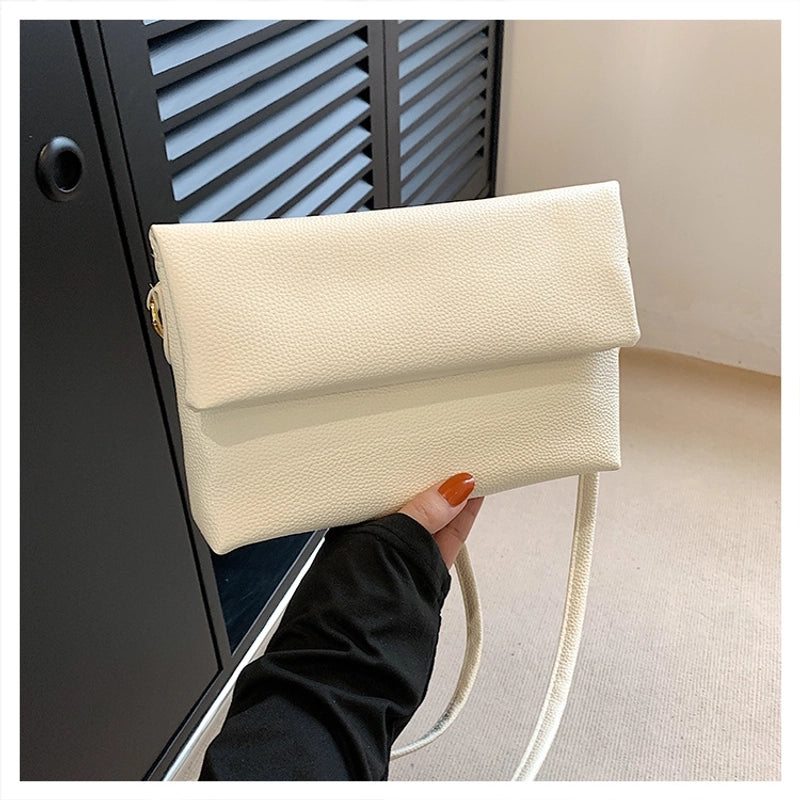 Women's Small Summer Pu Leather Basic Shoulder Bag