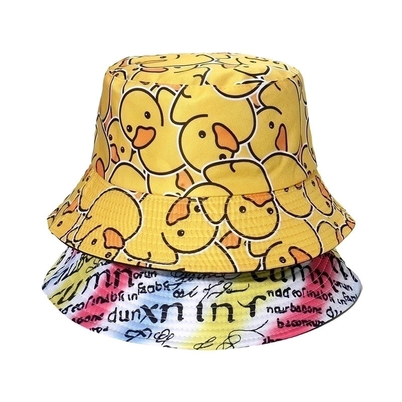 Women's Cute Duck Sewing Flat Eaves Bucket Hat