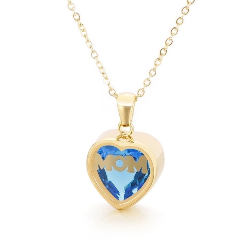 Stainless Steel Titanium Steel 18K Gold Plated Fashion Plating Heart Necklace