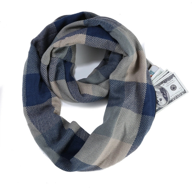 Women's Classic Style Color Block Imitation Cashmere Scarf