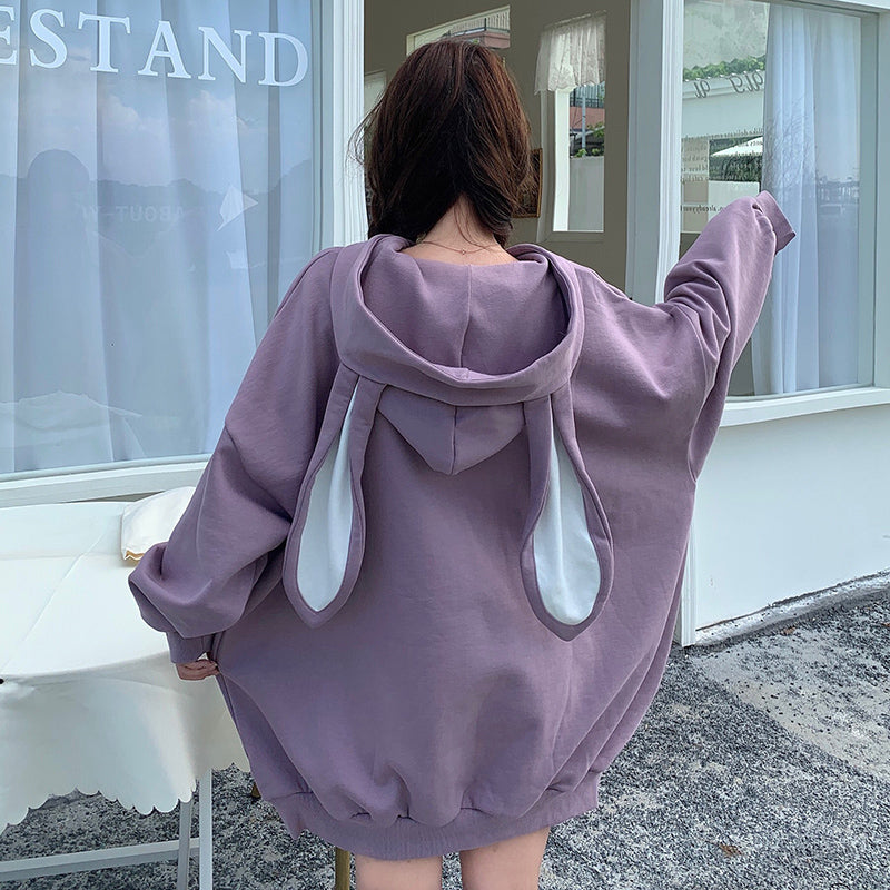 Loose Bunny Ear Sweatshirt KF82275