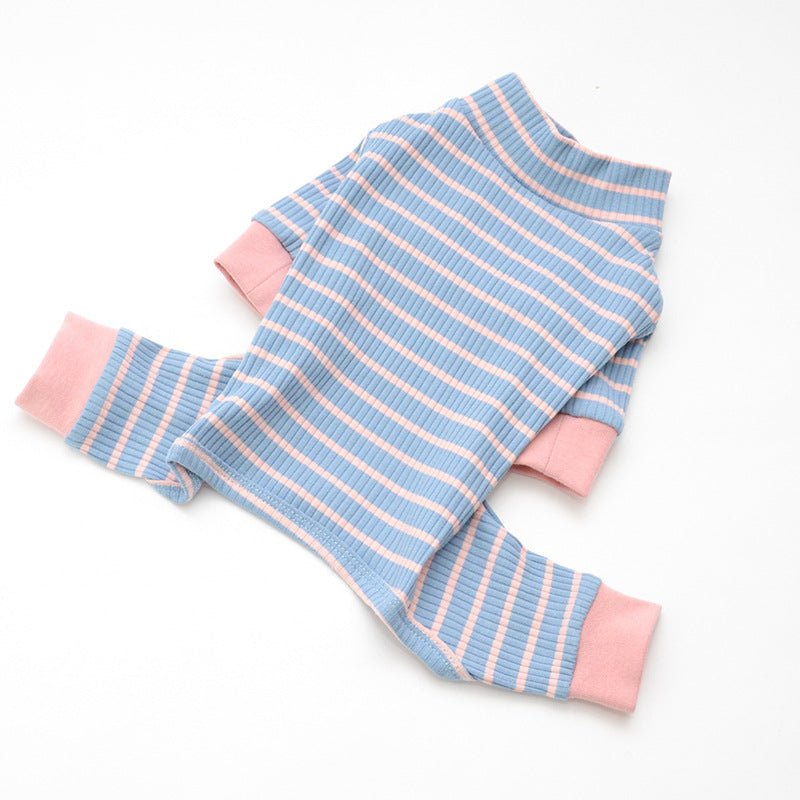 Night in Dog PJs in Pastel Blue & Pink