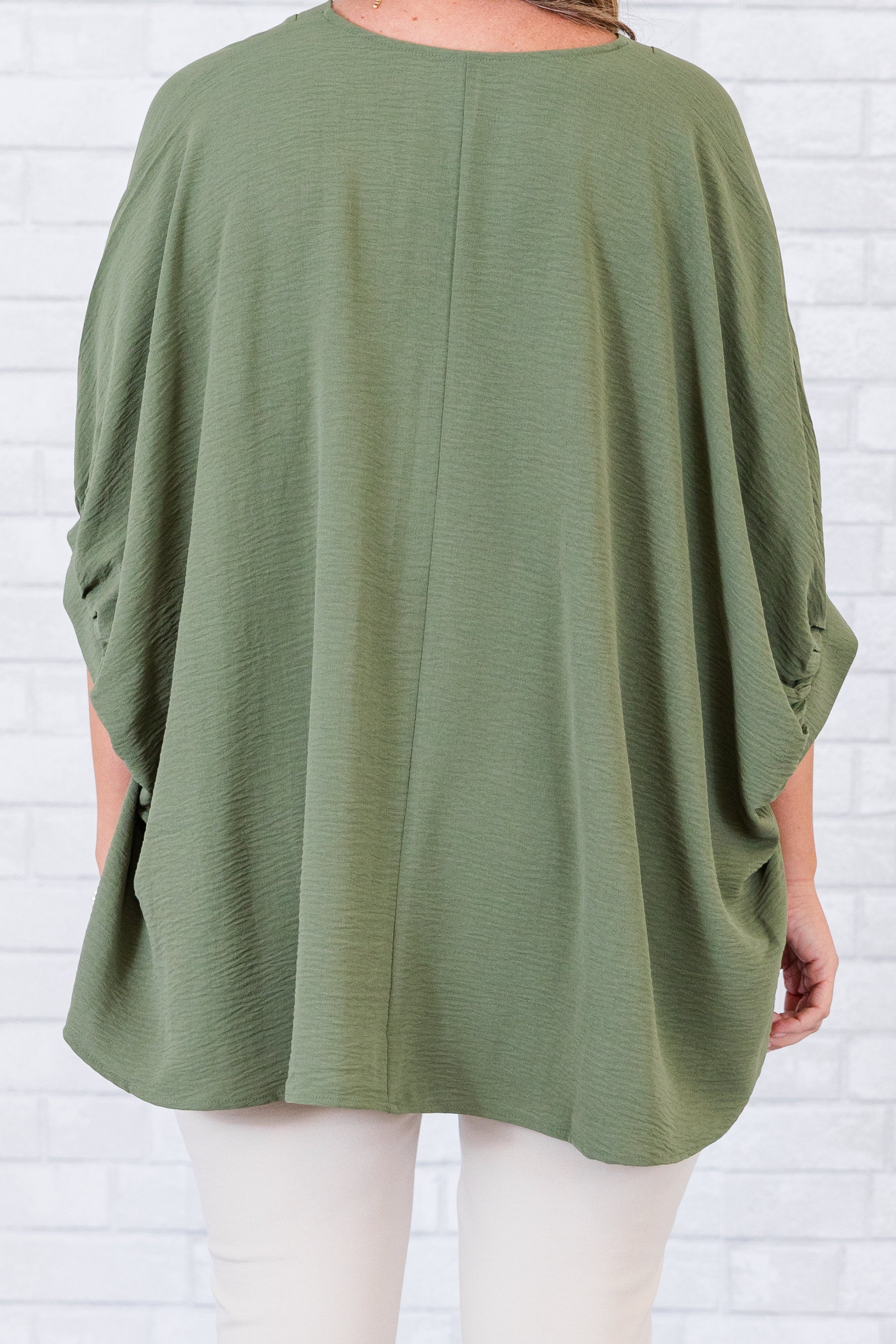 Meet Me After Midnight Top. Light Olive
