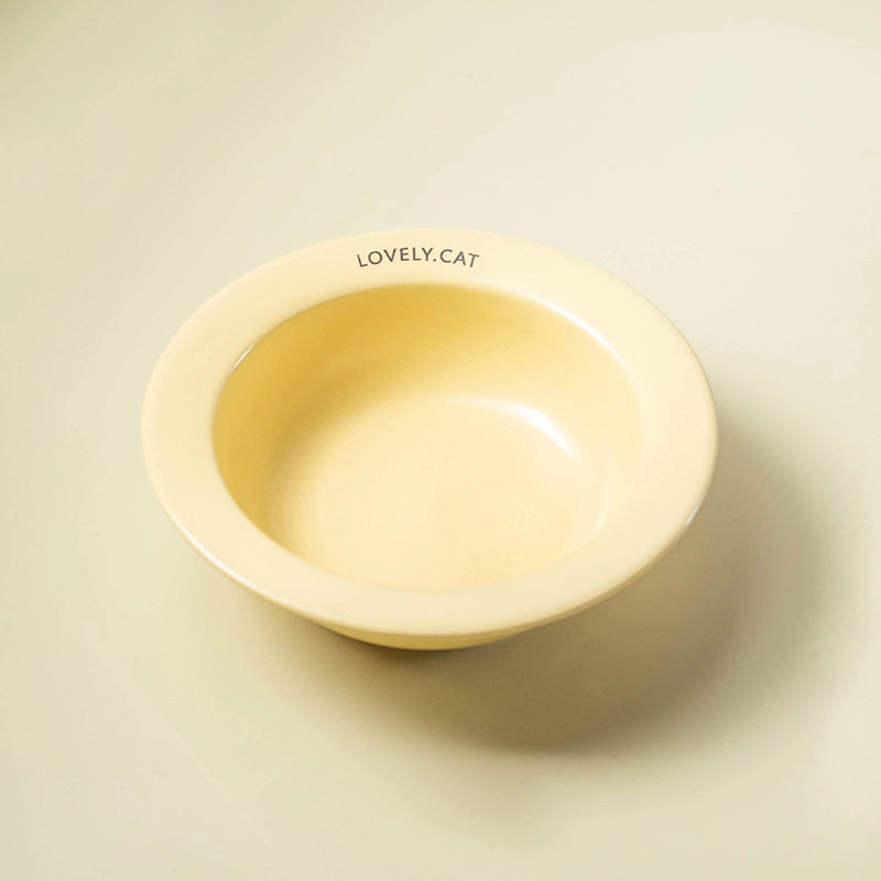 Flying Saucer Pet Bowl Ceramic Dog Cat Bowl Non-black Chin Cat Dog Food Bowl Drinking Water Slow Food Bowl