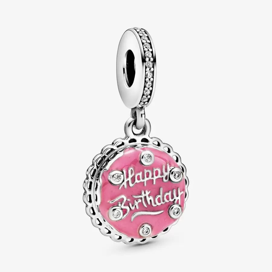 Pink Birthday Cake Dangle Pandora Charm