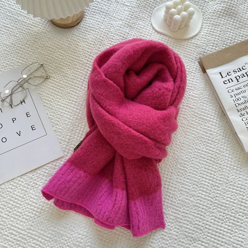 Women's Minimalist Classic Style Solid Color Polyester Scarf