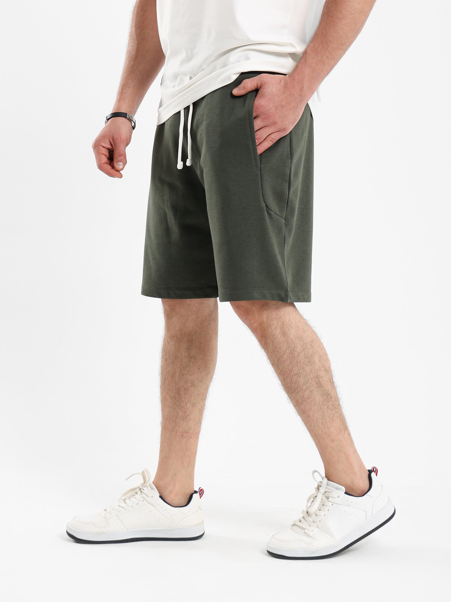 Basic Melton Shorts Regular Fit