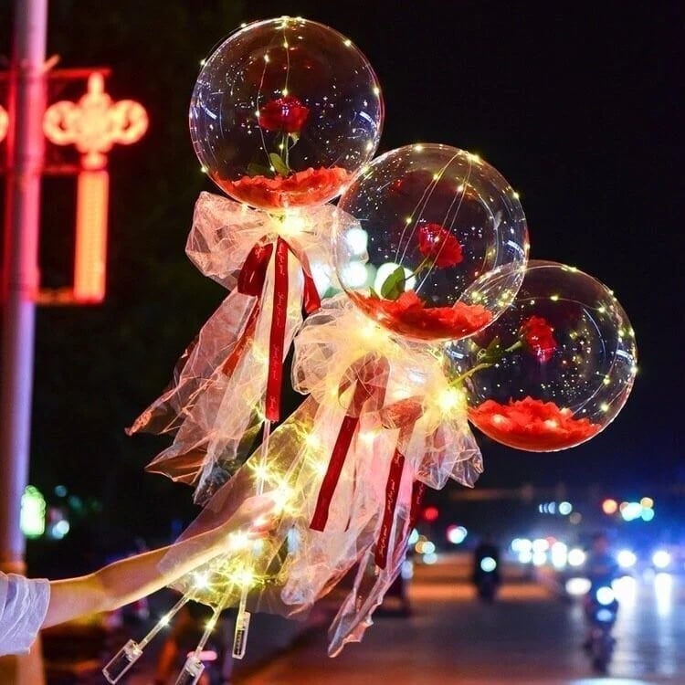 💕LED Luminous Balloon Rose Bouquet- Buy 5 Free Shipping