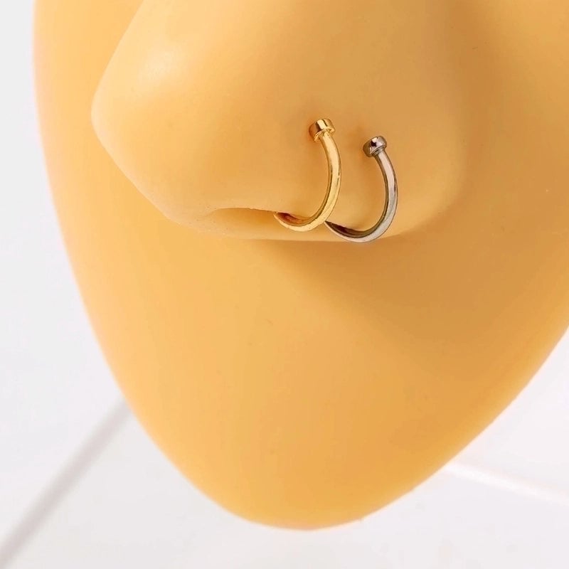 Simple Stainless Steel Piercing U-shaped Nose Ring Piercing Nose Ornaments