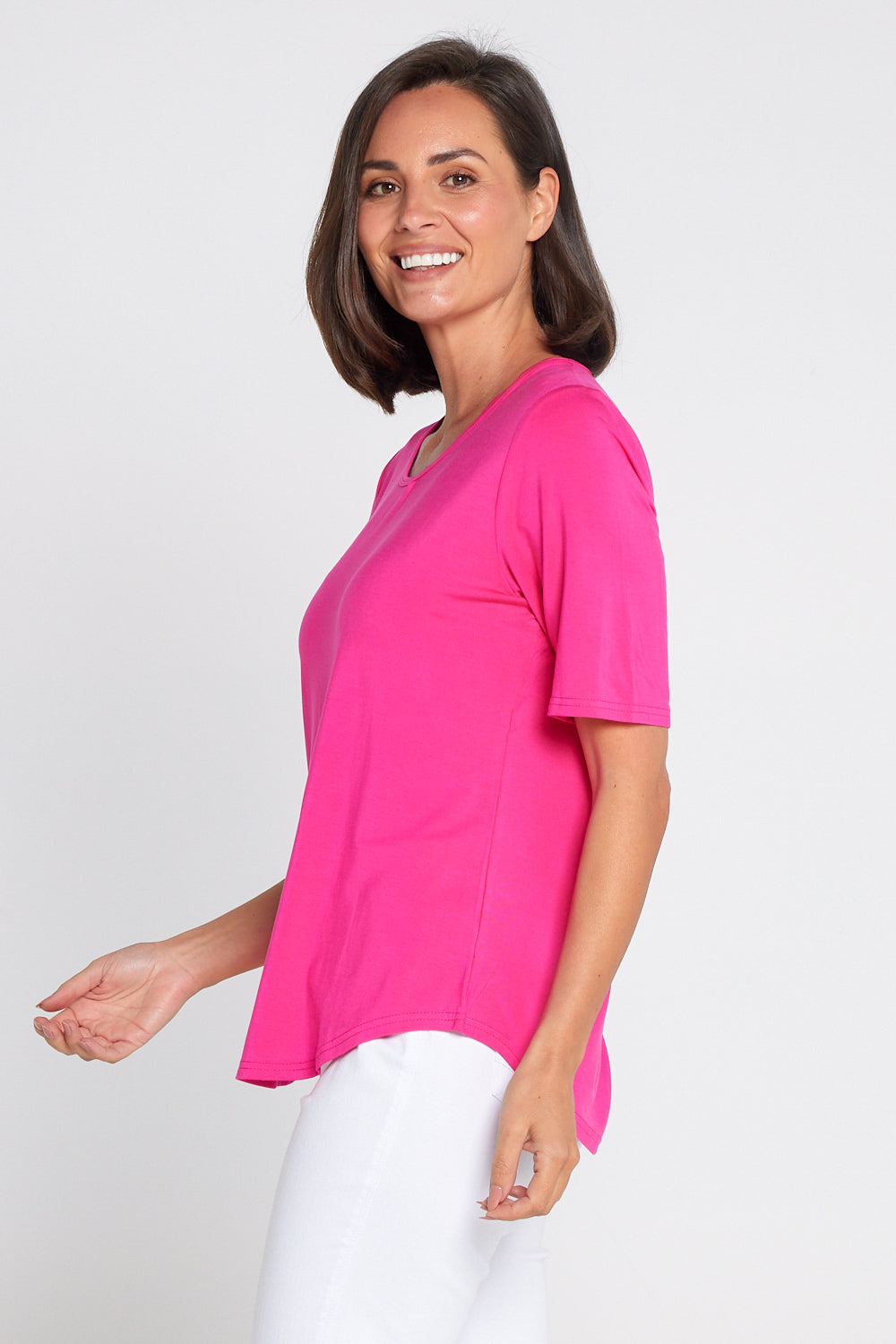 Modal Tee - Hot Pink