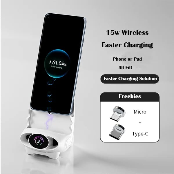 ✨2023 New ✨-Mini chair wireless fast charger multifunctional phone holder