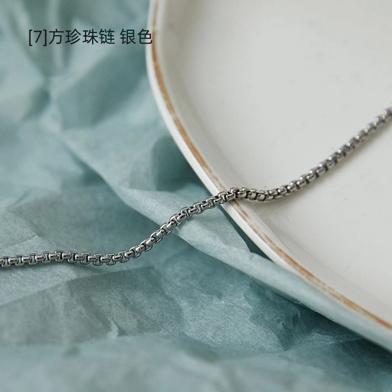 Fashion Geometric 304 Stainless Steel 18K Gold Plated Chain Stainless Steel Necklaces
