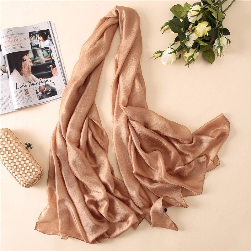 Autumn Fashion Travel Sunscreen Scarf Linen New Imitated Silk Scarves New Sweet Lady Shawl