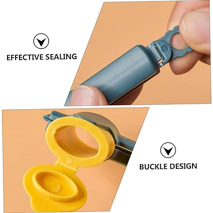 3 Pieces of Sealed Clip . Bag Sealing Clamps with Discharge Nozzles