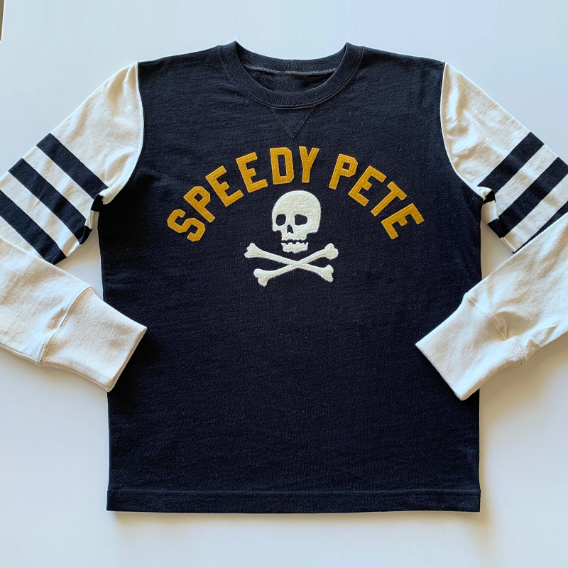 Original Letter Print Raglan Sleeve Sweatshirt