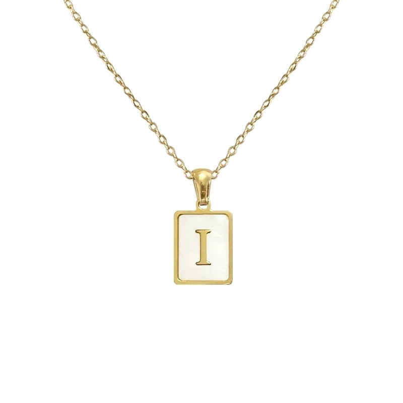 Casual Letter Titanium Steel Metal Pendant Necklace