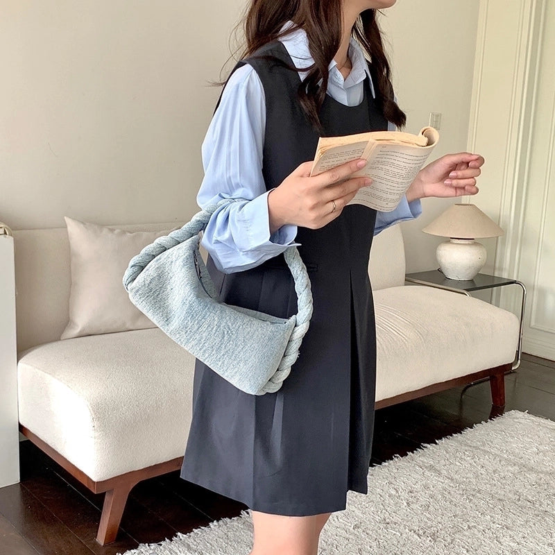 Women's Medium All Seasons Denim Classic Style Handbag
