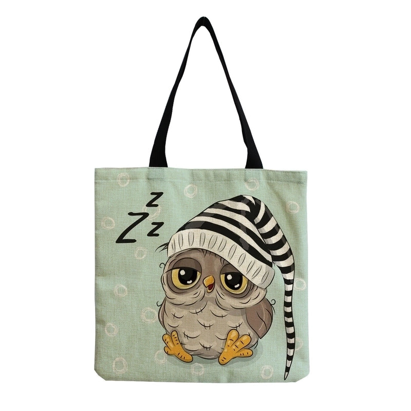 Women's Casual Cartoon Shopping Bags