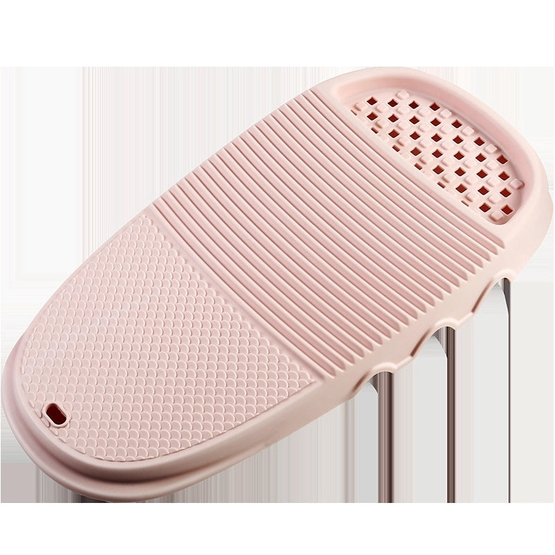 Laundry Board Dual-Use Nordic Style Large Household Thickened Plastic Soap Slot With Soap Holder Washing Clothes Mat Hand Rubbing Washing Board