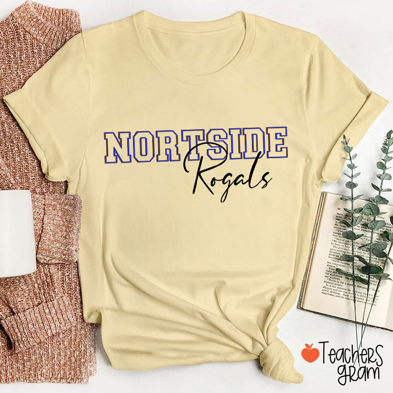 Personalized School Spirit Mascot Teacher T-Shirt