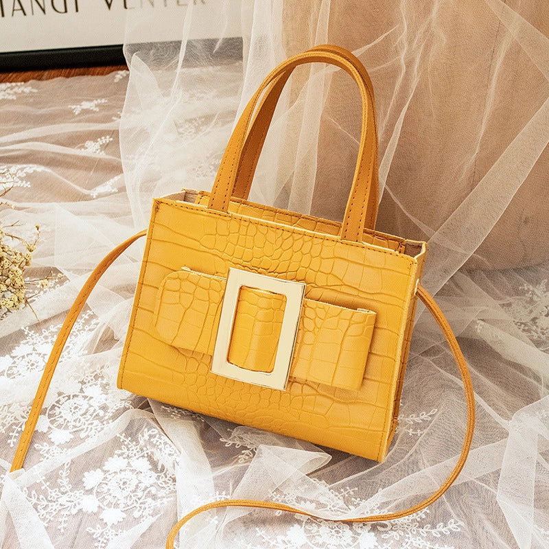 Women's All Seasons Pu Leather Solid Color Streetwear Square Zipper Square Bag