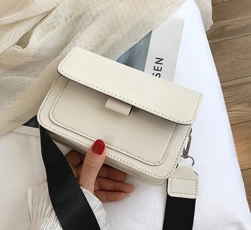Small Pu Leather Vintage Style Square Bag