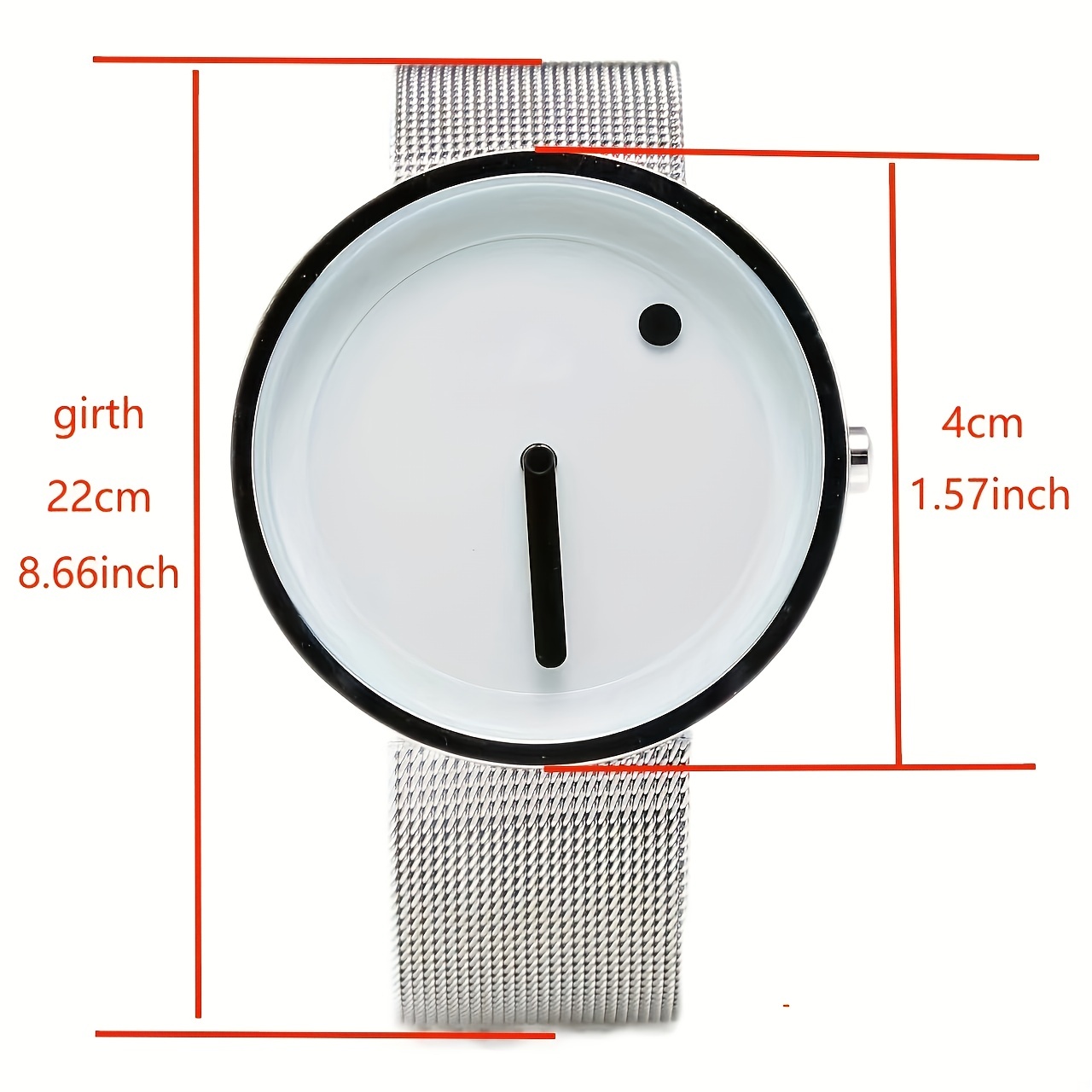 Stylish Round Quartz Watch with Minimalist Design - Perfect Gift for Women, Men, Teens & Students