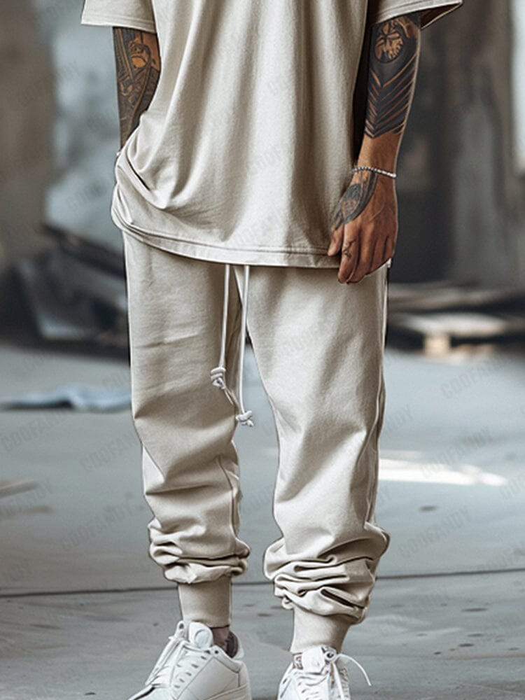 Soft Stretch T-shirt Jogger Pants Set