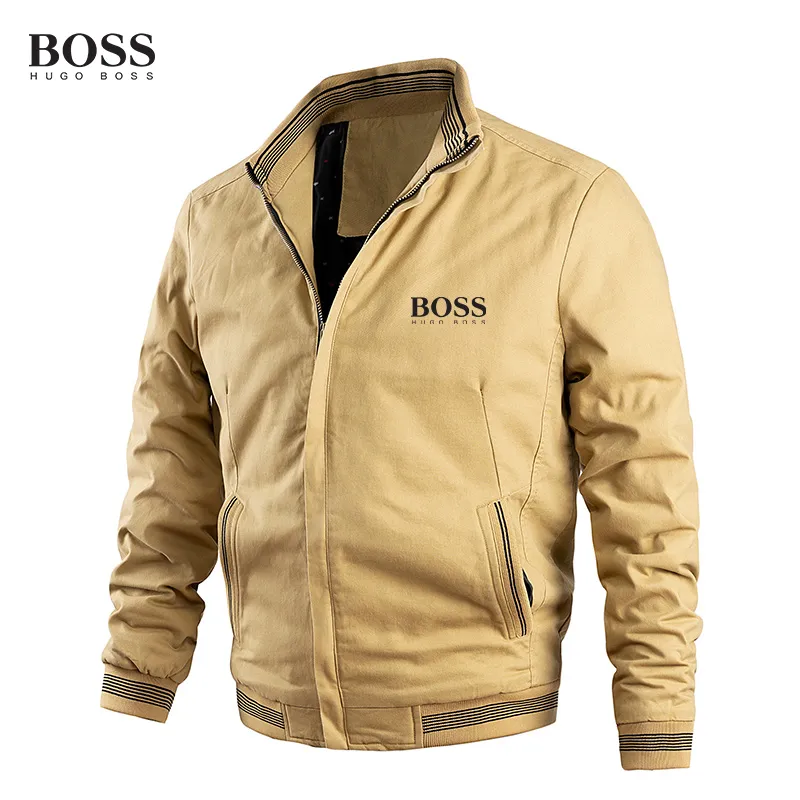 BOSS Zip Pocket Stand Collar Jacket