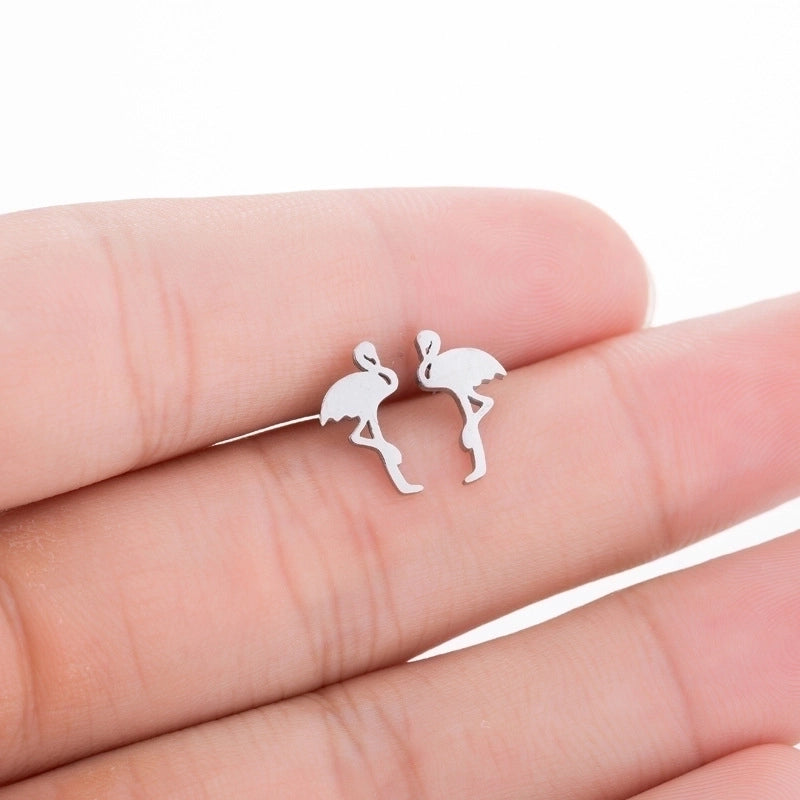 Minimalist Geometric Plating 304 Stainless Steel No Inlaid 18K Gold Plated Earrings