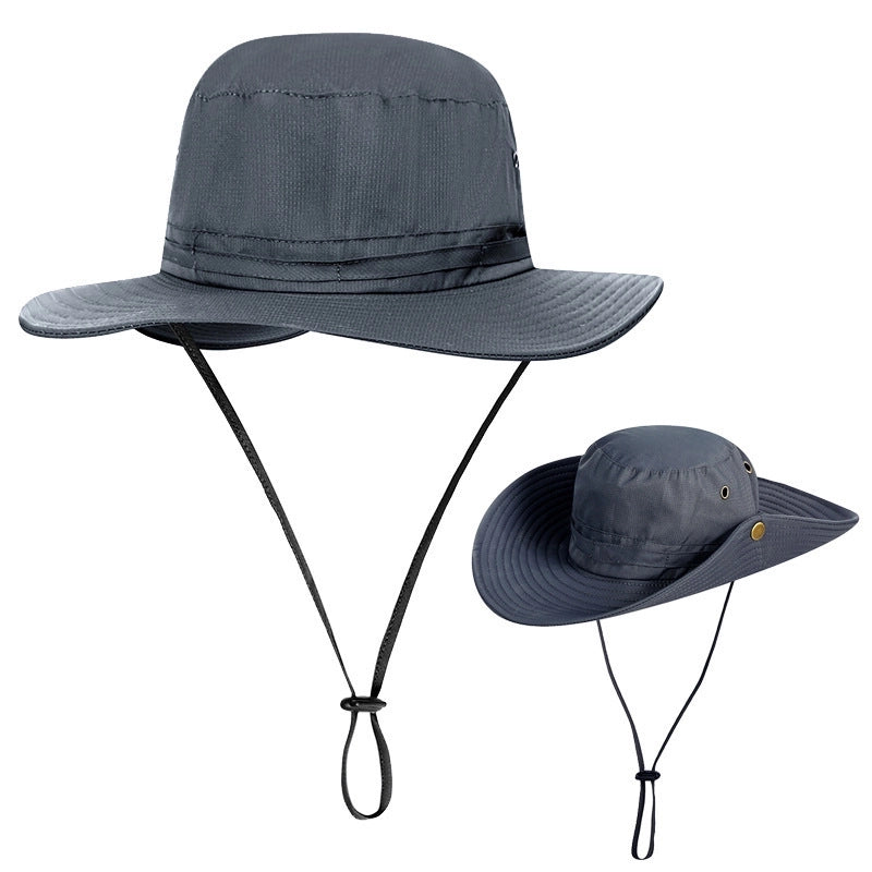 Unisex Casual Minimalist Letter Solid Color Embroidery Big Eaves Bucket Hat