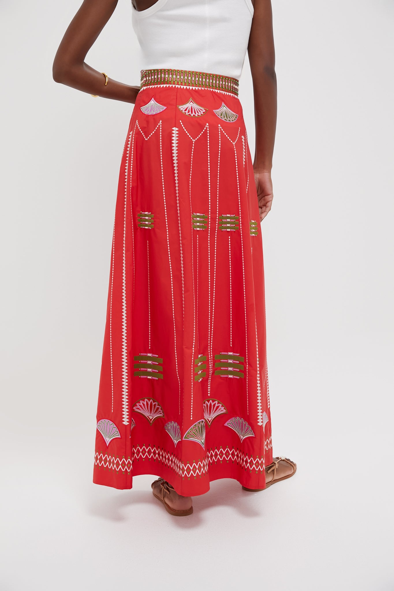Red Camille Skirt