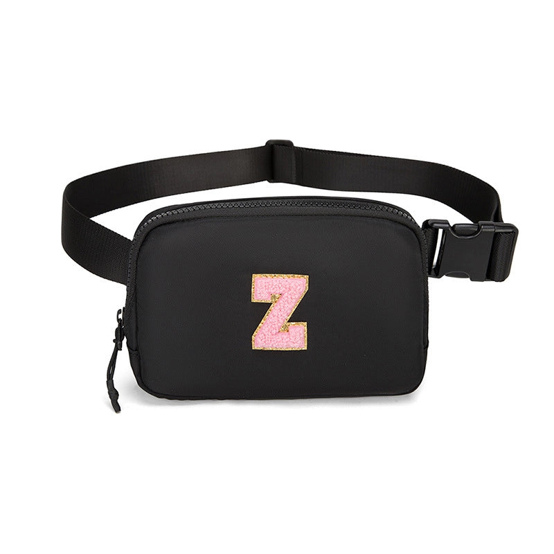 Women's Streetwear Letter Nylon Waist Bags
