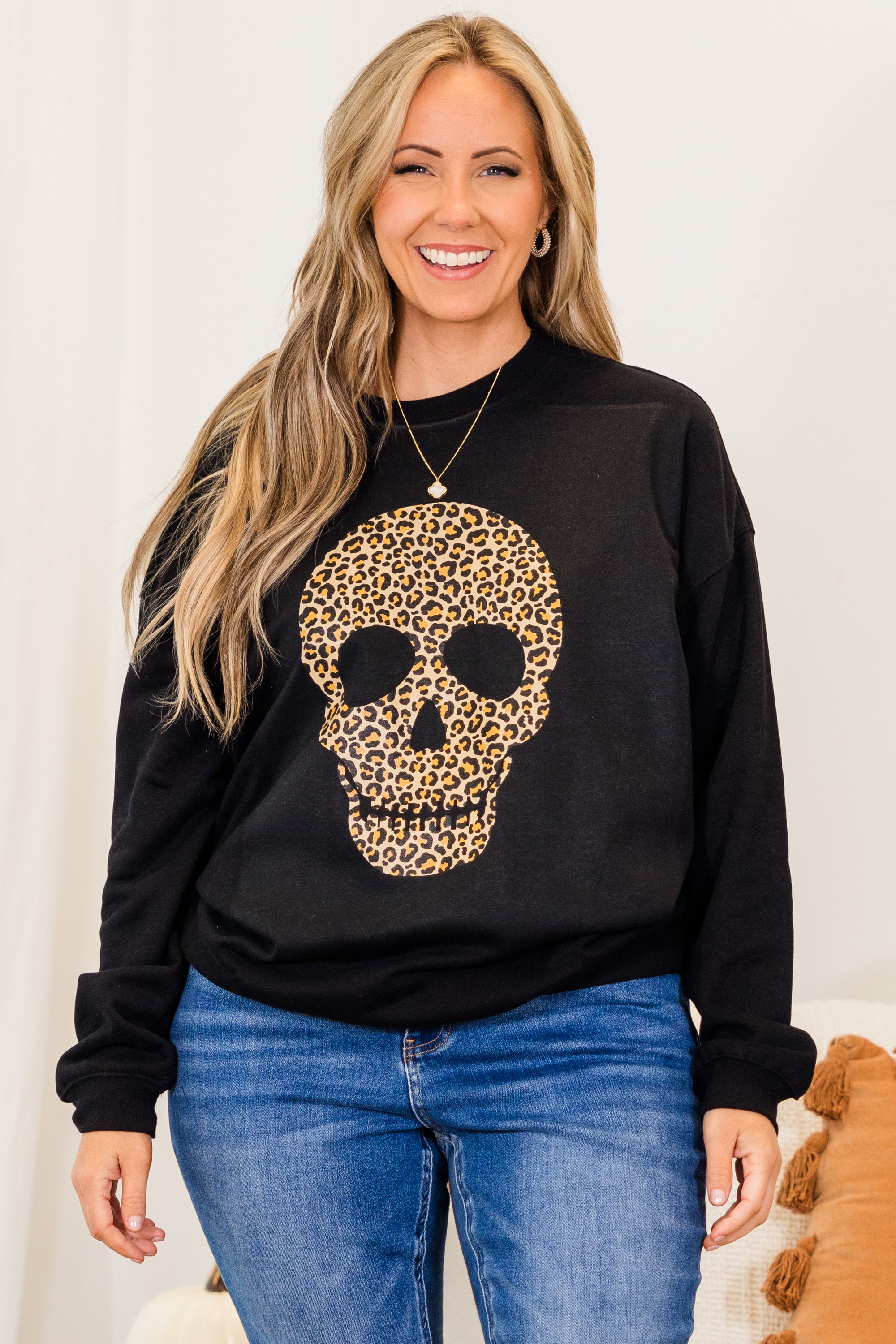 Bone To Be Wild Pullover. Black