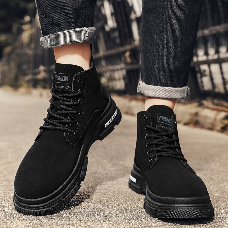 Men's High-top Lace-up Thick-soled Martin Boots