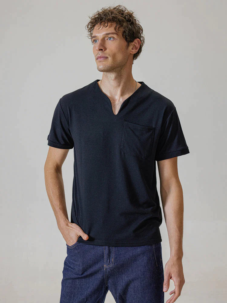 Loose V Neck Short Sleeves T-Shirt